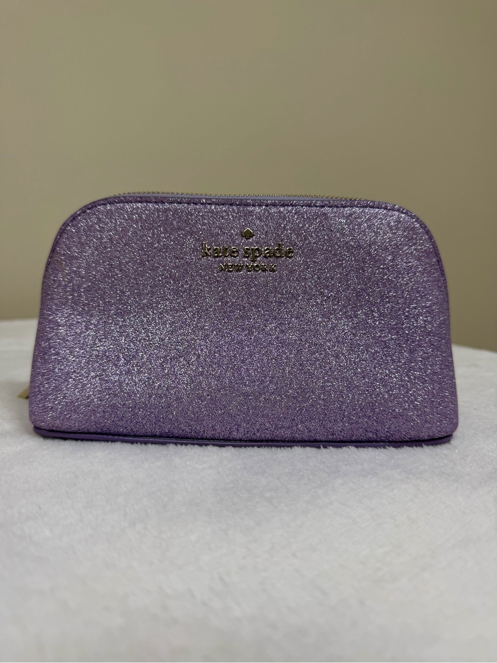 Kate Spade Glitter Cosmetic Pouch